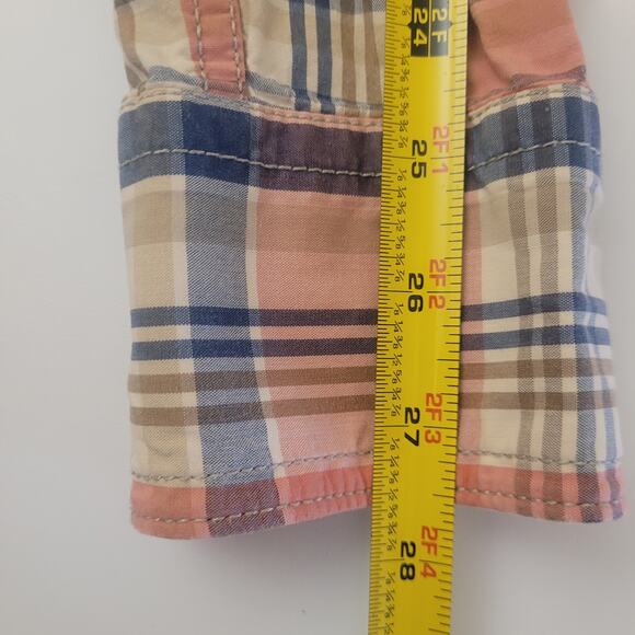 Hollister Men’s Medium Plaid Button Up Shirt Western Cowboy Y2K Casual Retro - Picture 12 of 12